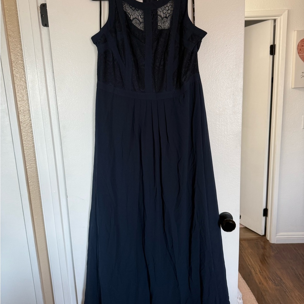 CITY CHIC Navy Sleeveless Maxi Dress- NMT SIZE 16 - Picture 7 of 12